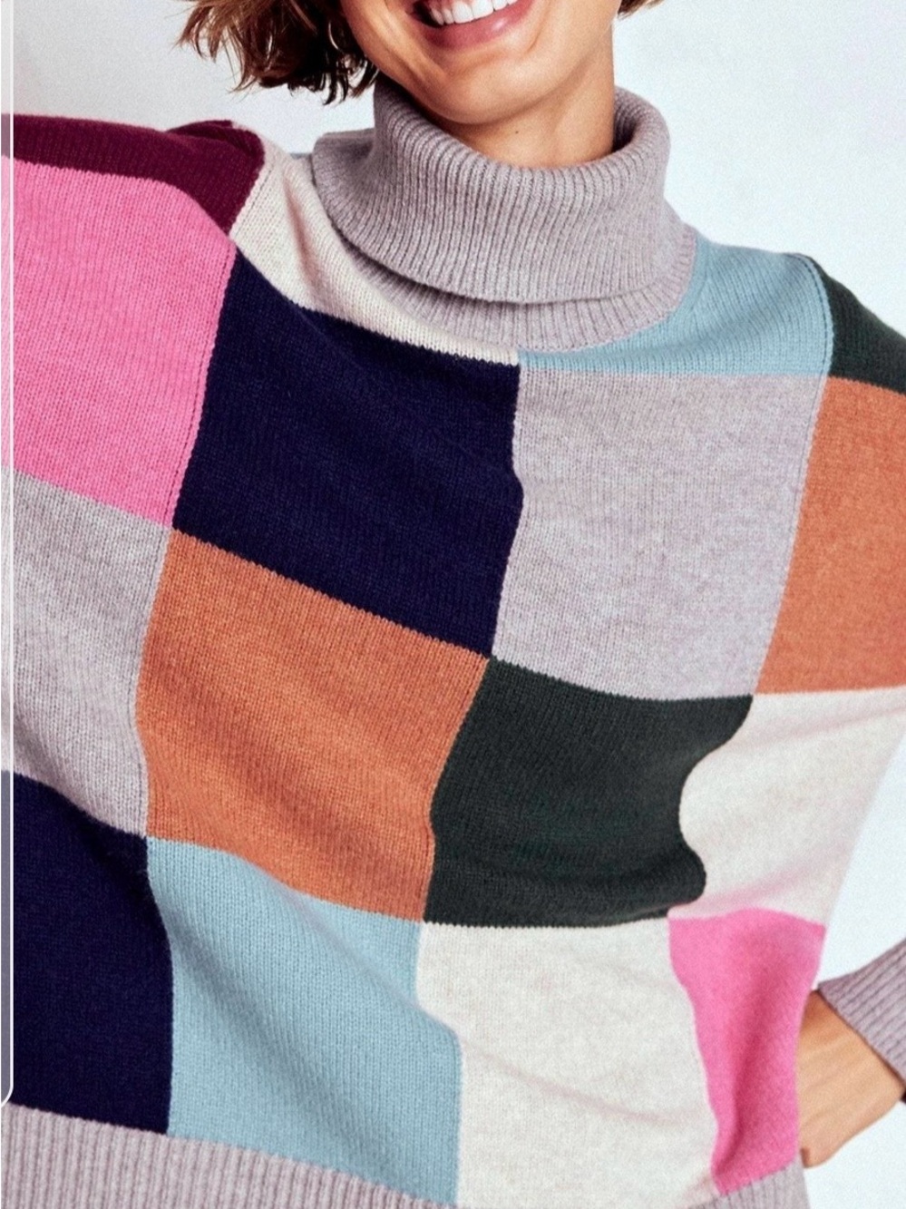 Boden Polly Merino roll neck jumper.